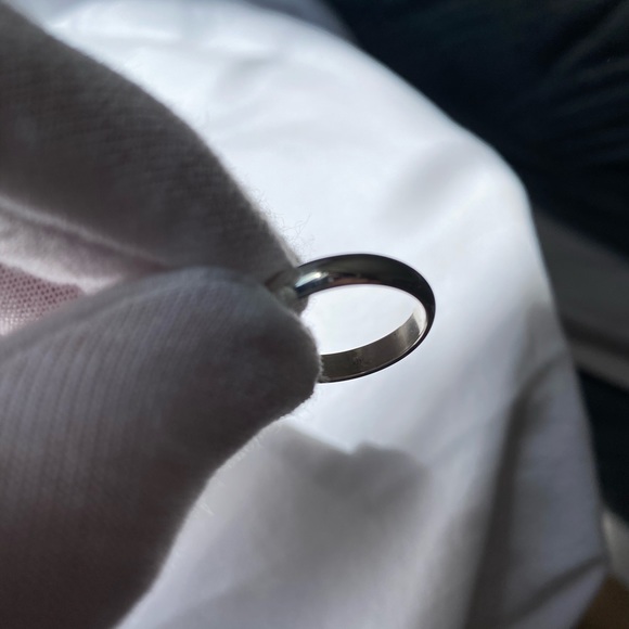 Italian 925 Simple Wedding Band - Picture 3 of 4